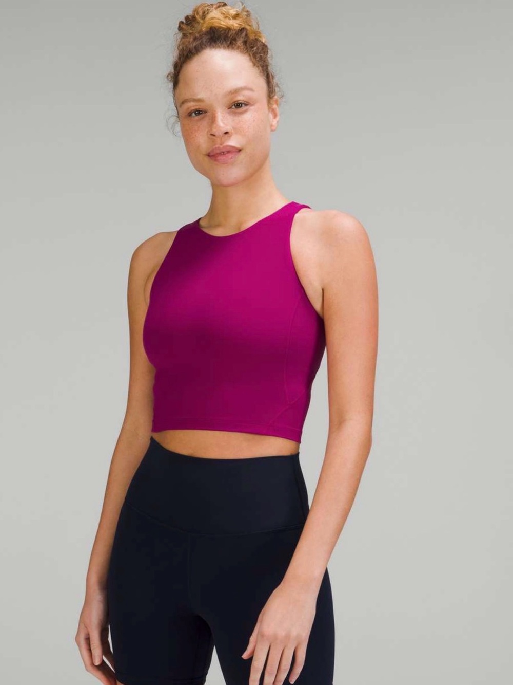 Lululemon Align High-Neck Tank Top Pink Magenta, Size 4